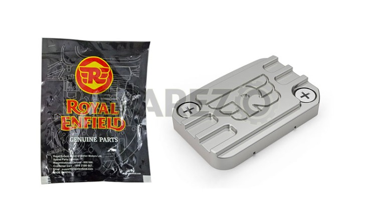 Royal Enfield Machined Front Reservoir Cap Silver - SPAREZO